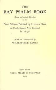 Tapa de The Bay Psalm book
