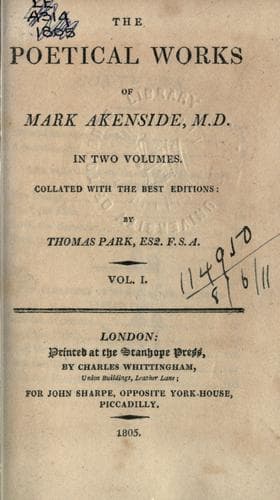 Tapa de Poetical works