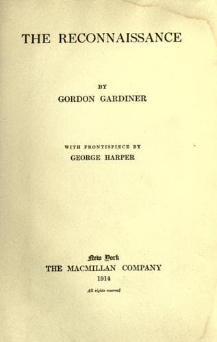 Tapa de The reconnaissance