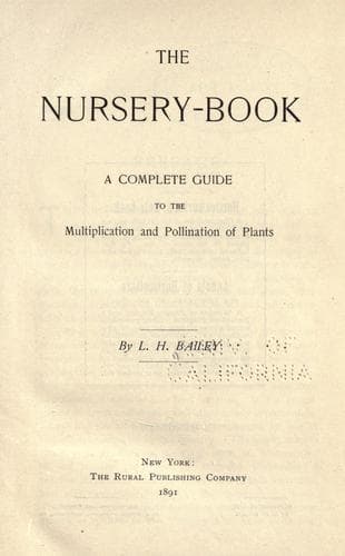 Tapa de The nursery-book