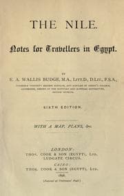 Tapa de The Nile, notes for travellers in Egypt