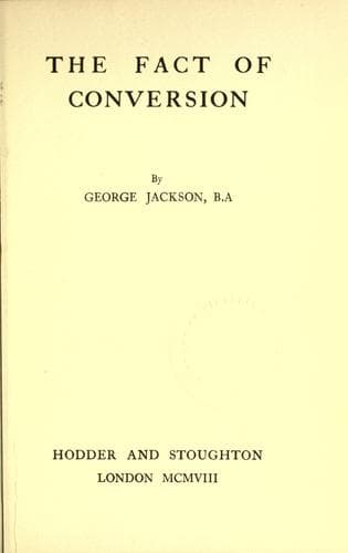 Tapa de The fact of conversion