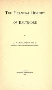 Tapa de The financial history of Baltimore