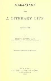 Tapa de Gleanings from a literary life, 1838-1880