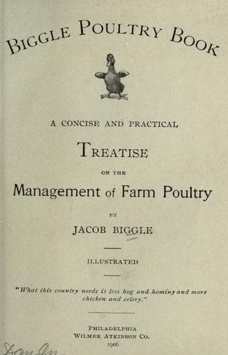 Tapa de Biggle poultry book