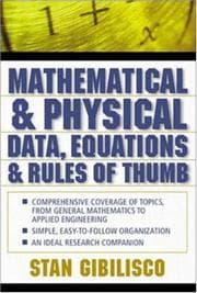 Tapa de Mathematical and Physical Data, Equations, and Rules of Thumb