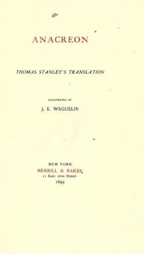 Tapa de Anacreon