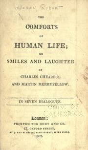 Tapa de The comforts of human life