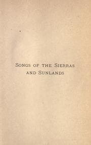 Tapa de Songs of the Sierras and sunlands