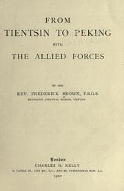 Tapa de From Tientsin to Peking with the allied forces
