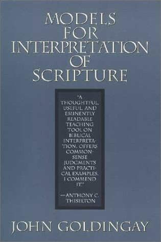 Tapa de Models for interpretation of scripture