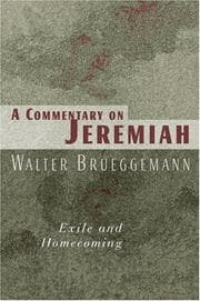 Tapa de A commentary on Jeremiah