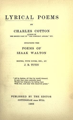 Tapa de Lyrical poems