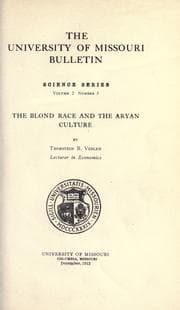 Tapa de The blond race and the Aryan culture