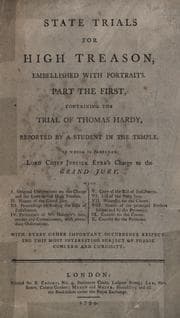 Tapa de State trials for high treason, embellished with portraits
