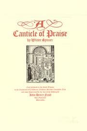 Tapa de A canticle of praise