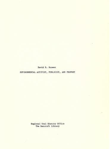 Tapa de Environmental activist, publicist, and prophet