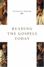 Tapa de Reading the Gospels Today (Mcmaster New Testament Studies)