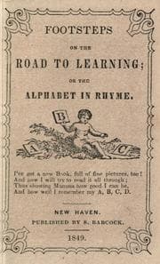 Tapa de Footsteps on the road to learning, or, The alphabet in rhyme