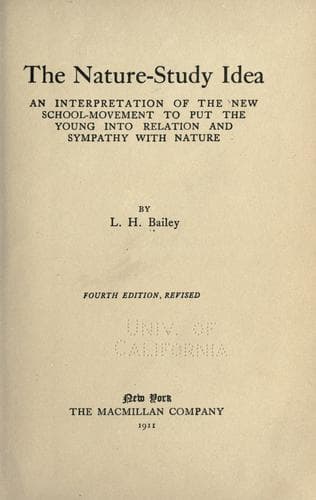 Tapa de The nature-study idea