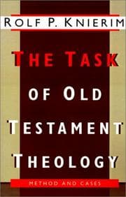 Tapa de The task of Old Testament theology