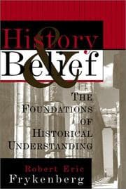 Tapa de History and belief