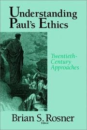 Tapa de Understanding Paul's ethics