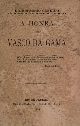 Tapa de A honra de Vasco da Gama