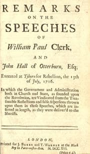 Tapa de Remarks on the speeches of William Paul, clerk, and John Hall of Otterburn, esq