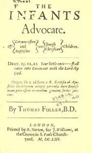 Tapa de The infants advocate
