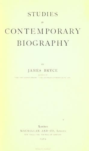 Tapa de Studies in contemporary biography