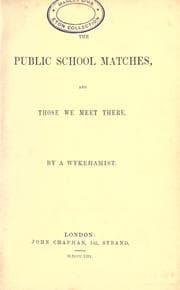 Tapa de The public school matches, and those we meet there
