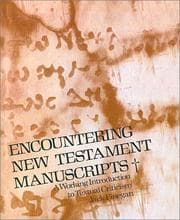 Tapa de Encountering New Testament manuscripts