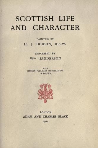 Tapa de Scottish life and character