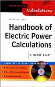 Tapa de Handbook of Electric Power Calculations
