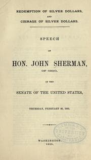 Tapa de Redemption of silver dollars, and coinage of silver dollars