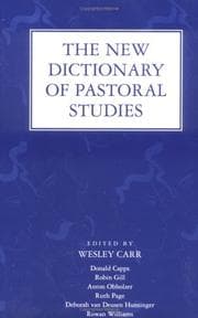 Tapa de The new dictionary of pastoral studies