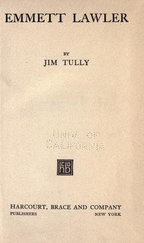 Tapa de Emmett Lawler