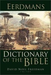 Tapa de Eerdmans dictionary of the Bible