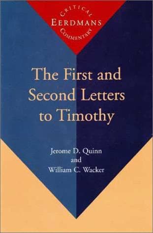 Tapa de The First and Second Letters to Timothy