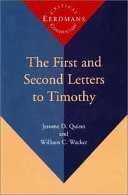 Tapa de The First and Second Letters to Timothy