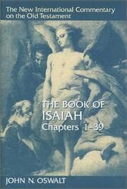 Tapa de The Book of Isaiah, Chapters 1-39 (New Intl Commentary on the Old Testament)