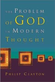 Tapa de The Problem of God in Modern Thought