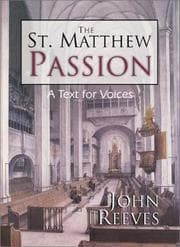 Tapa de The St. Matthew Passion