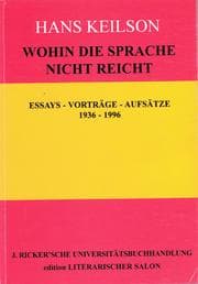 Tapa de Wohin die Sprache nicht reicht