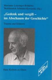 Tapa de Gedenk Und Vergiss, Im Abschaum Der Geschichte--: Trauma Und Erinnern