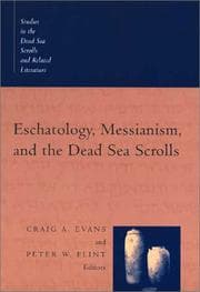 Tapa de Eschatology, messianism, and the Dead Sea scrolls