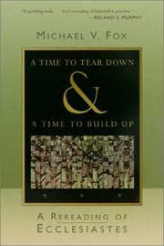 Tapa de A Time to Tear Down and a Time to Build Up