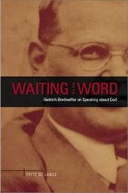 Tapa de Waiting for the Word