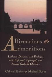 Tapa de Affirmations and admonitions